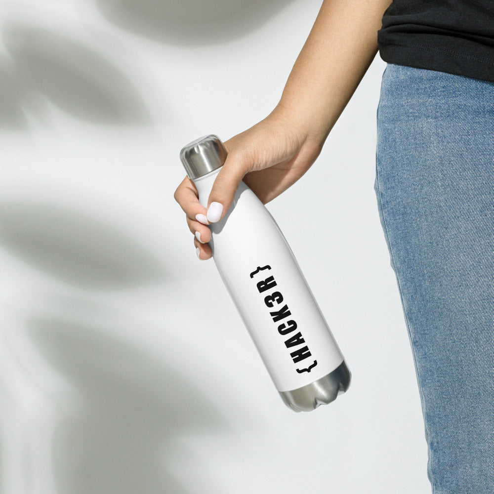 Hack3r - Stainless Steel Water Bottle by DarkByteGear