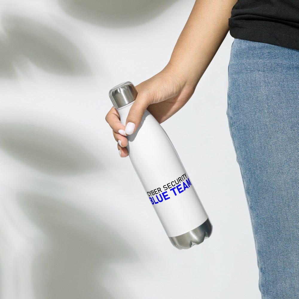 Cyber Security Blue team V4 - Stainless Steel Water Bottle by DarkByteGear