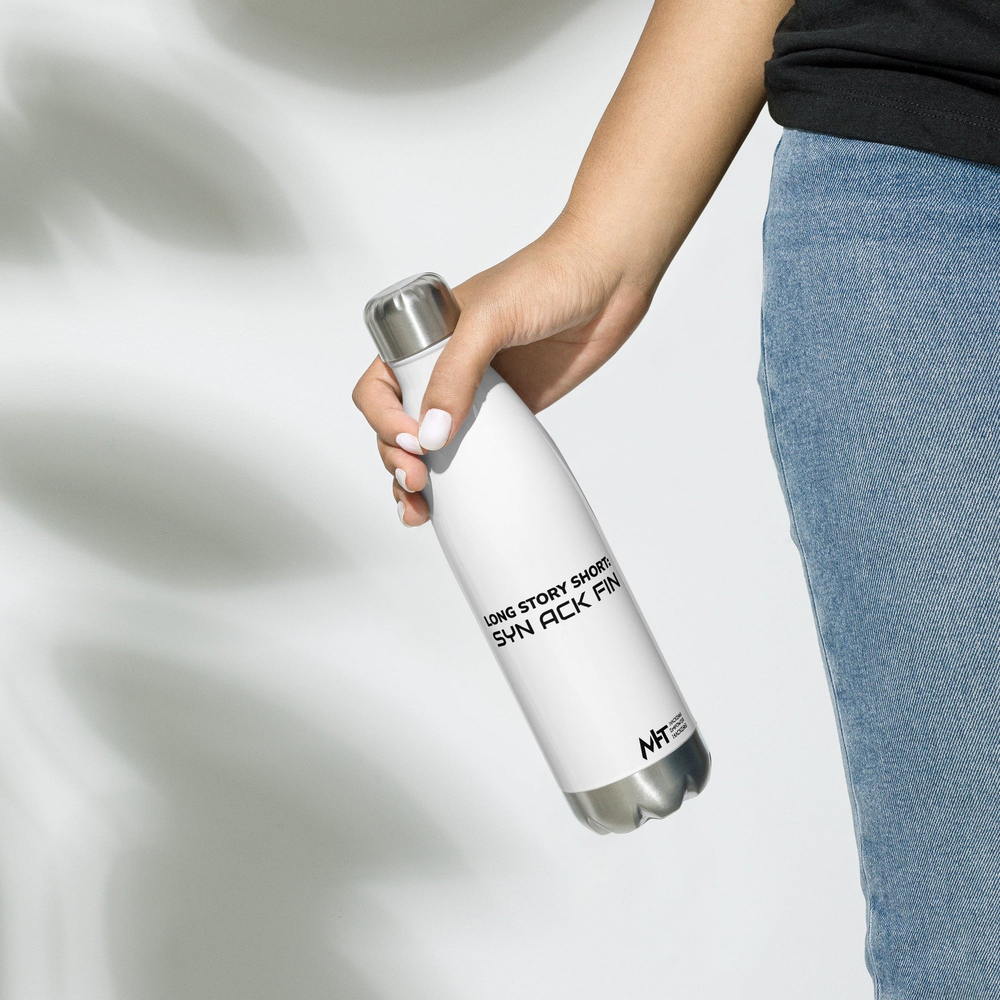 Long story short - Stainless Steel Water Bottle by DarkByteGear