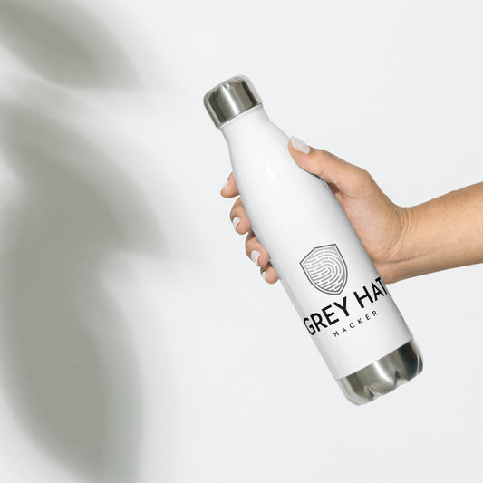 Grey Hat Hacker - Stainless Steel Water Bottle by DarkByteGear