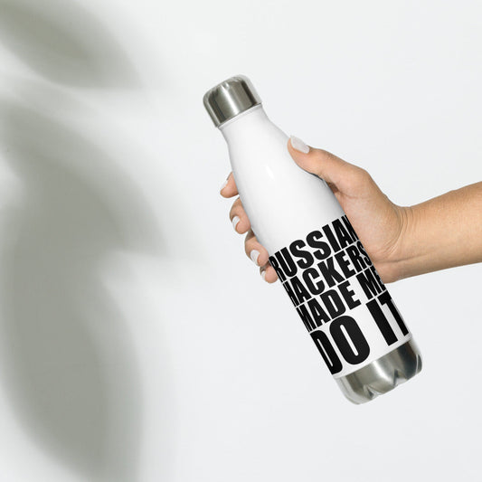 Russian Hackers - Stainless Steel Water Bottle by DarkByteGear