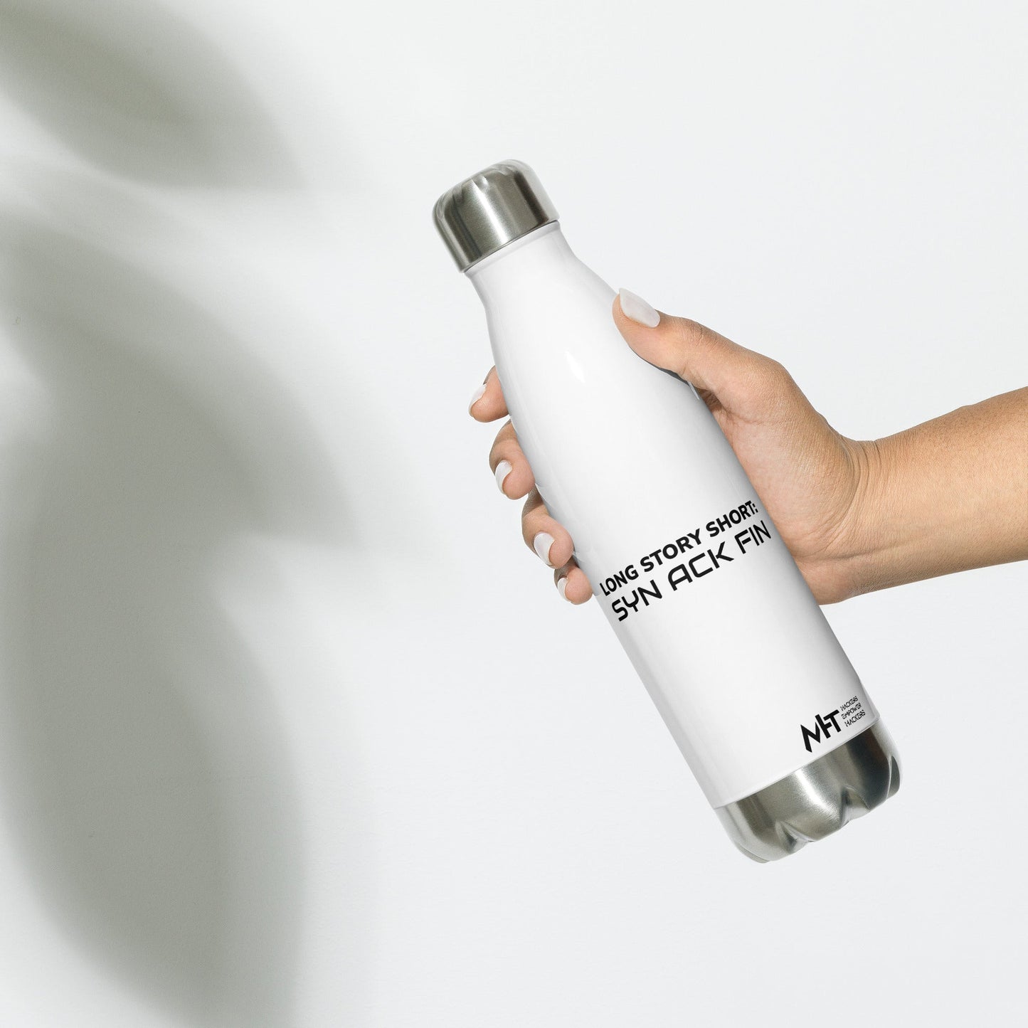 Long story short - Stainless Steel Water Bottle by DarkByteGear