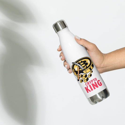 Crypto King - Stainless Steel Water Bottle by DarkByteGear