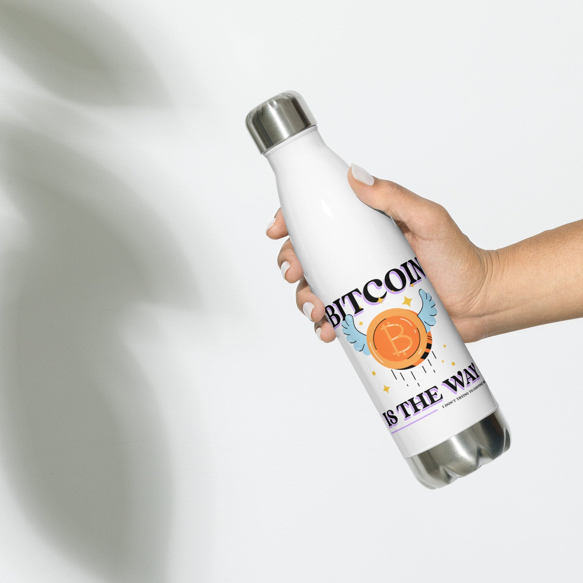 Bitcoin is the way - Stainless Steel Water Bottle by DarkByteGear