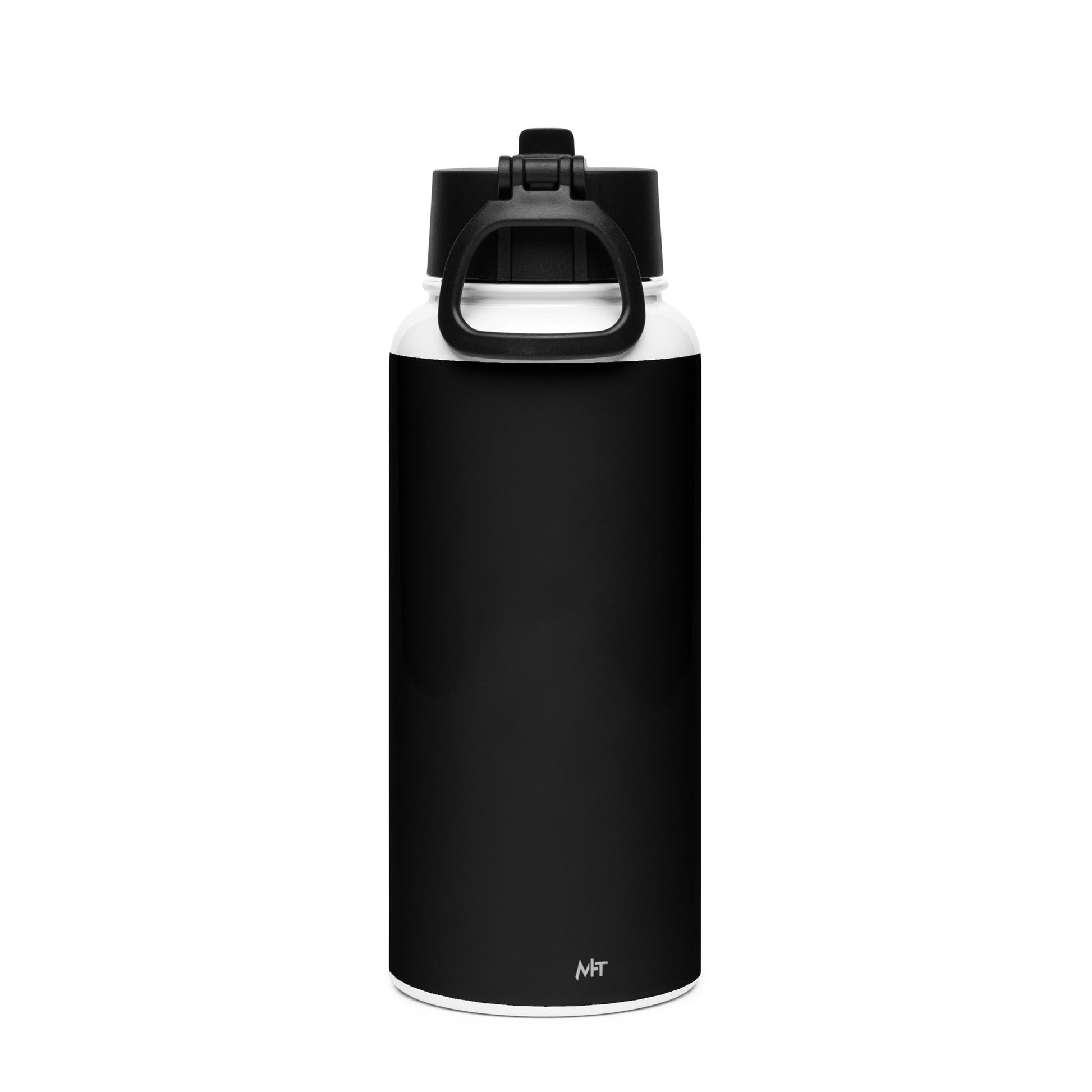 Forged by Athletes - Stainless steel water bottle with a straw lid by DarkByteGear
