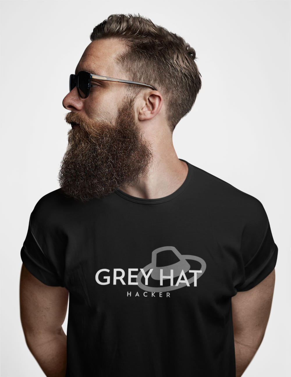 Grey Hat Hacker - Short-Sleeve Unisex T-Shirt by DarkByteGear