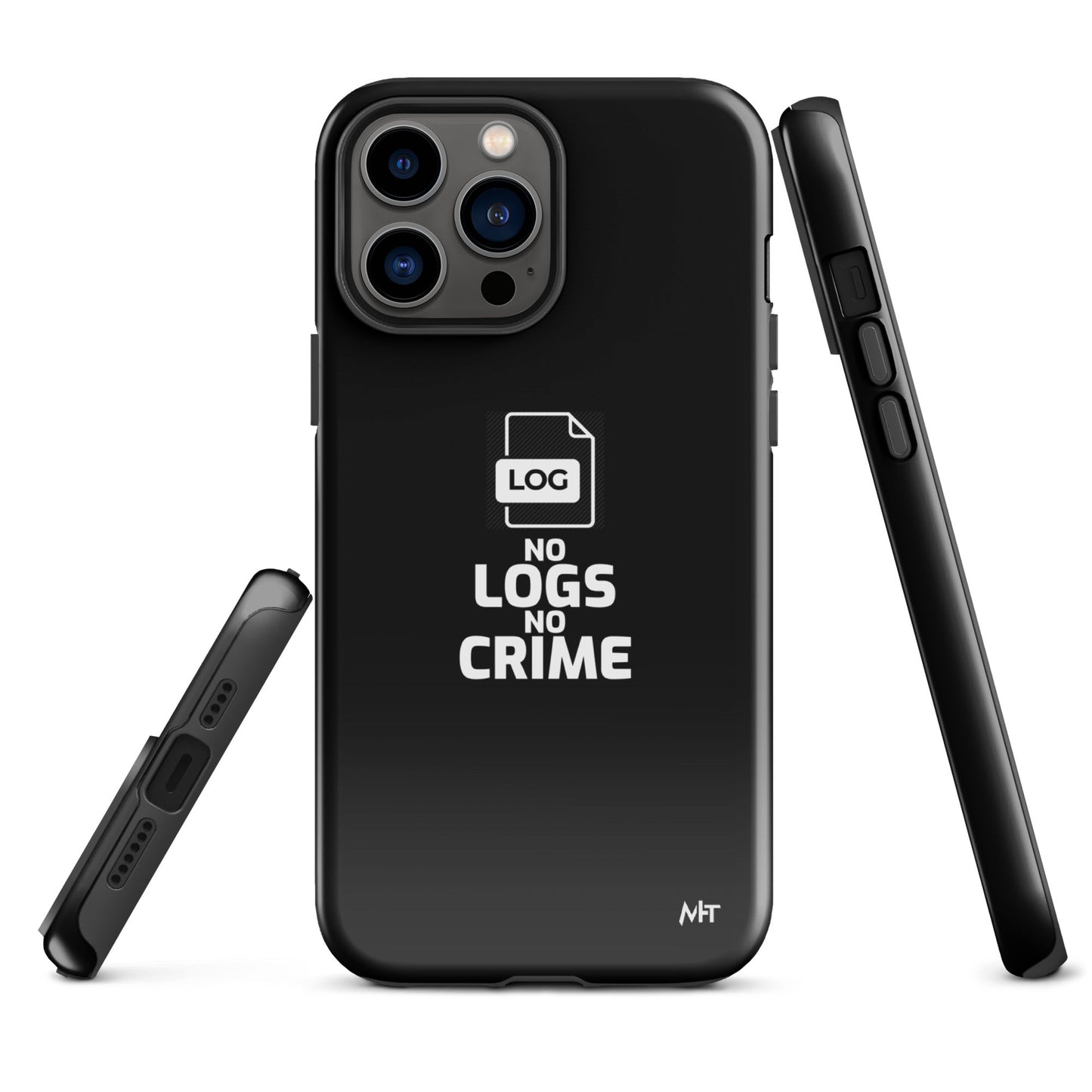 No Logs No Crime - Tough Case for iPhone® by DarkByteGear
