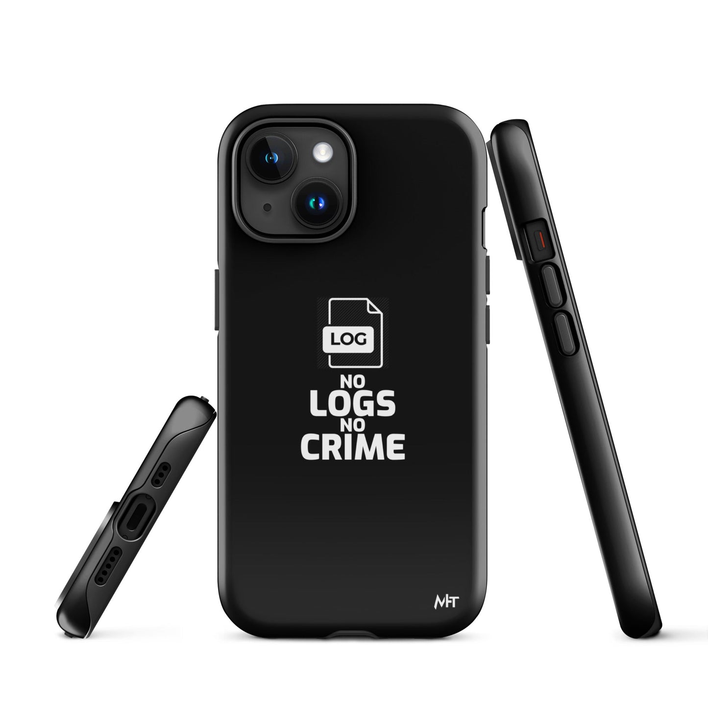 No Logs No Crime - Tough Case for iPhone® by DarkByteGear
