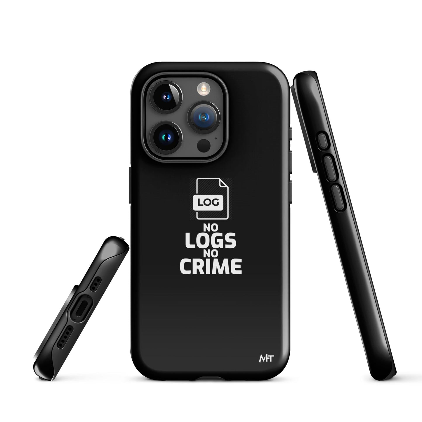 No Logs No Crime - Tough Case for iPhone® by DarkByteGear