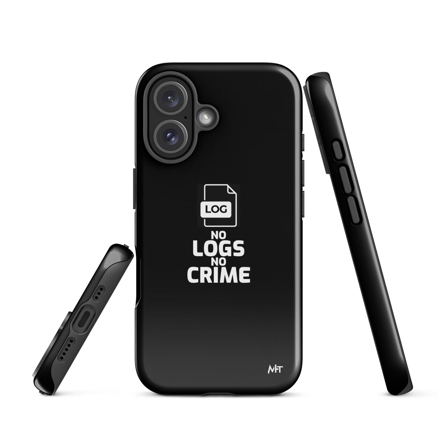 No Logs No Crime - Tough Case for iPhone® by DarkByteGear