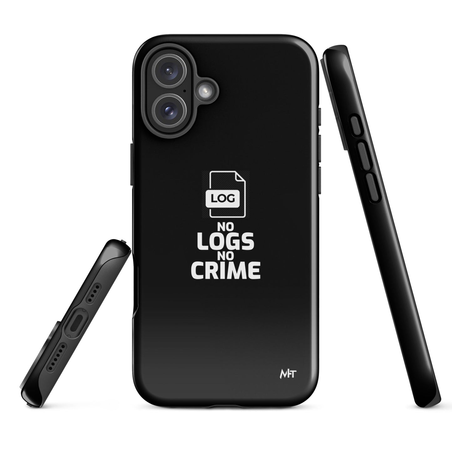 No Logs No Crime - Tough Case for iPhone® by DarkByteGear