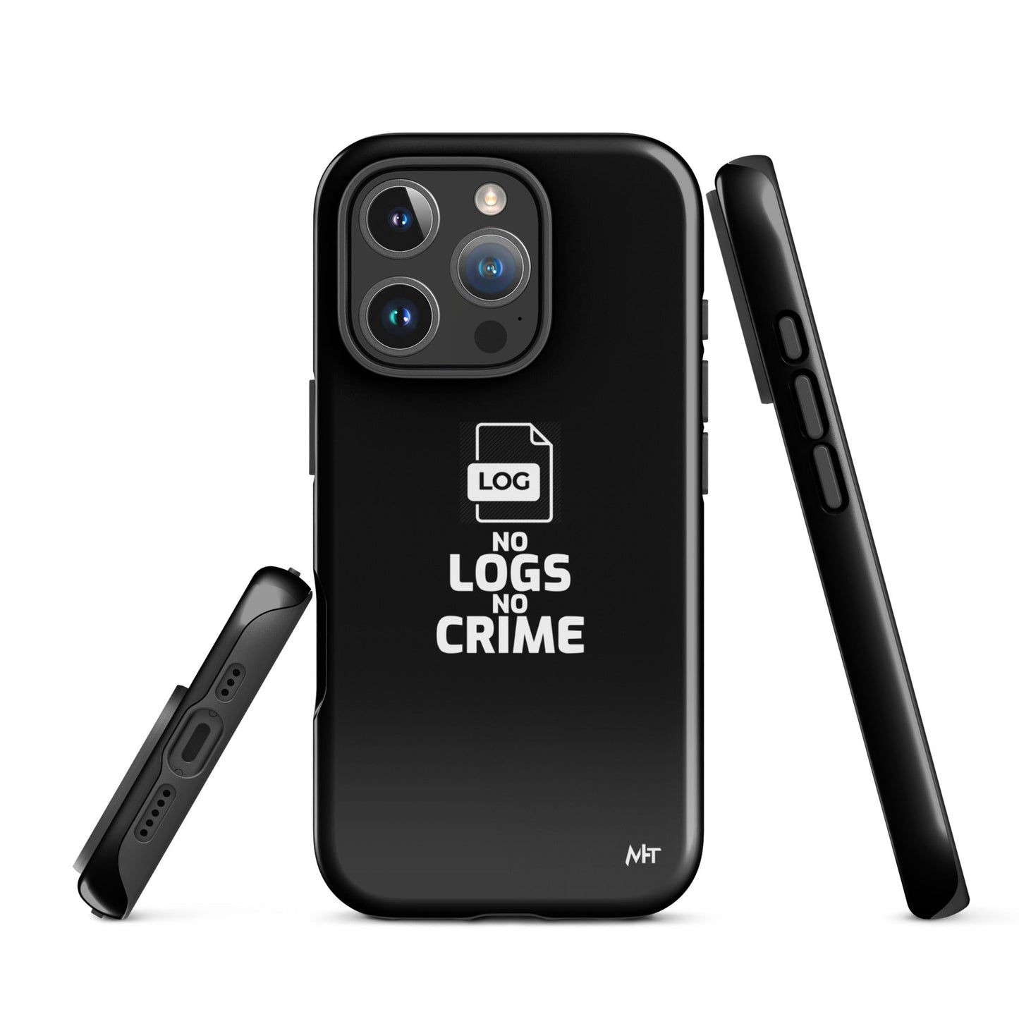 No Logs No Crime - Tough Case for iPhone® by DarkByteGear