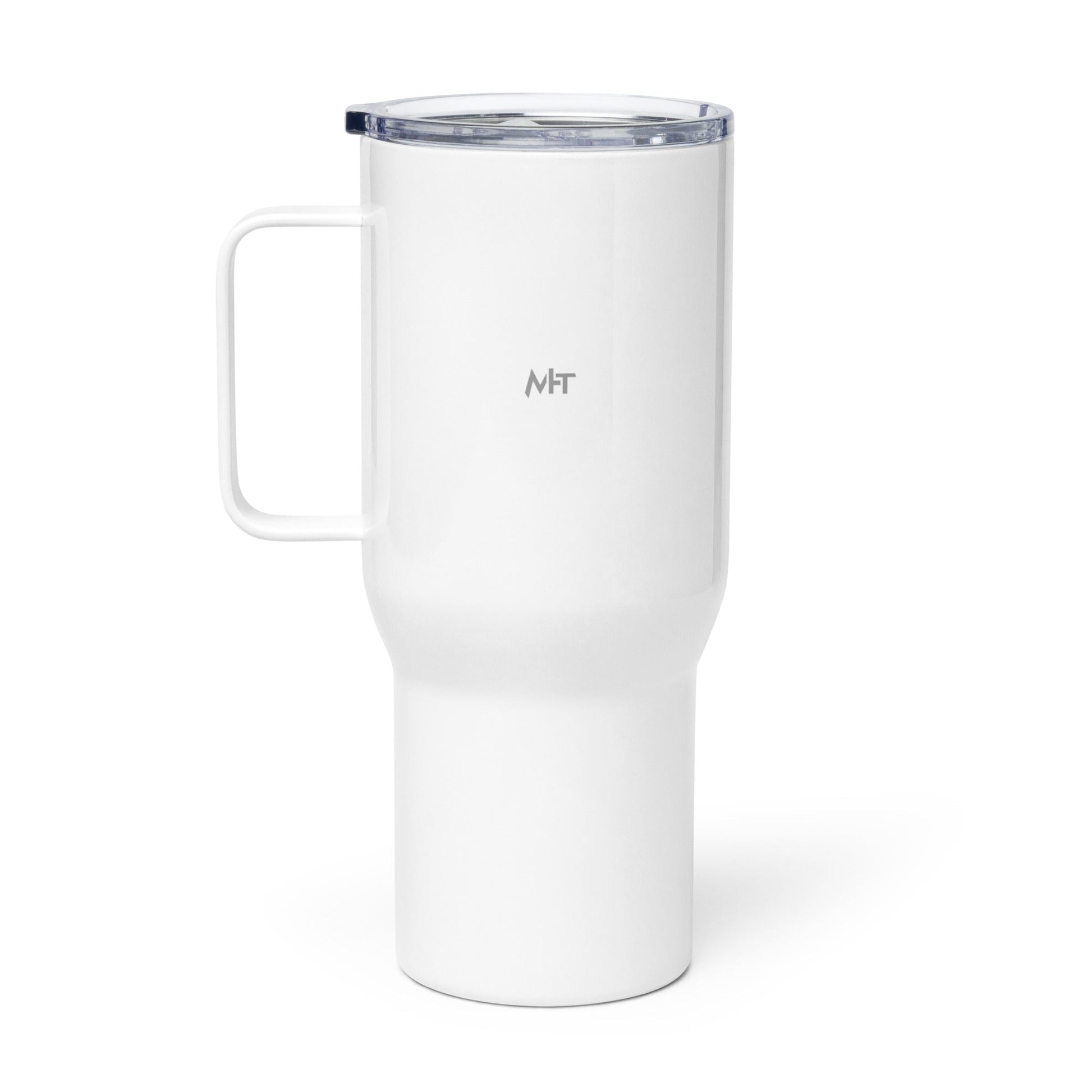 Athletes Empower Athletes - Travel mug with a handle by DarkByteGear
