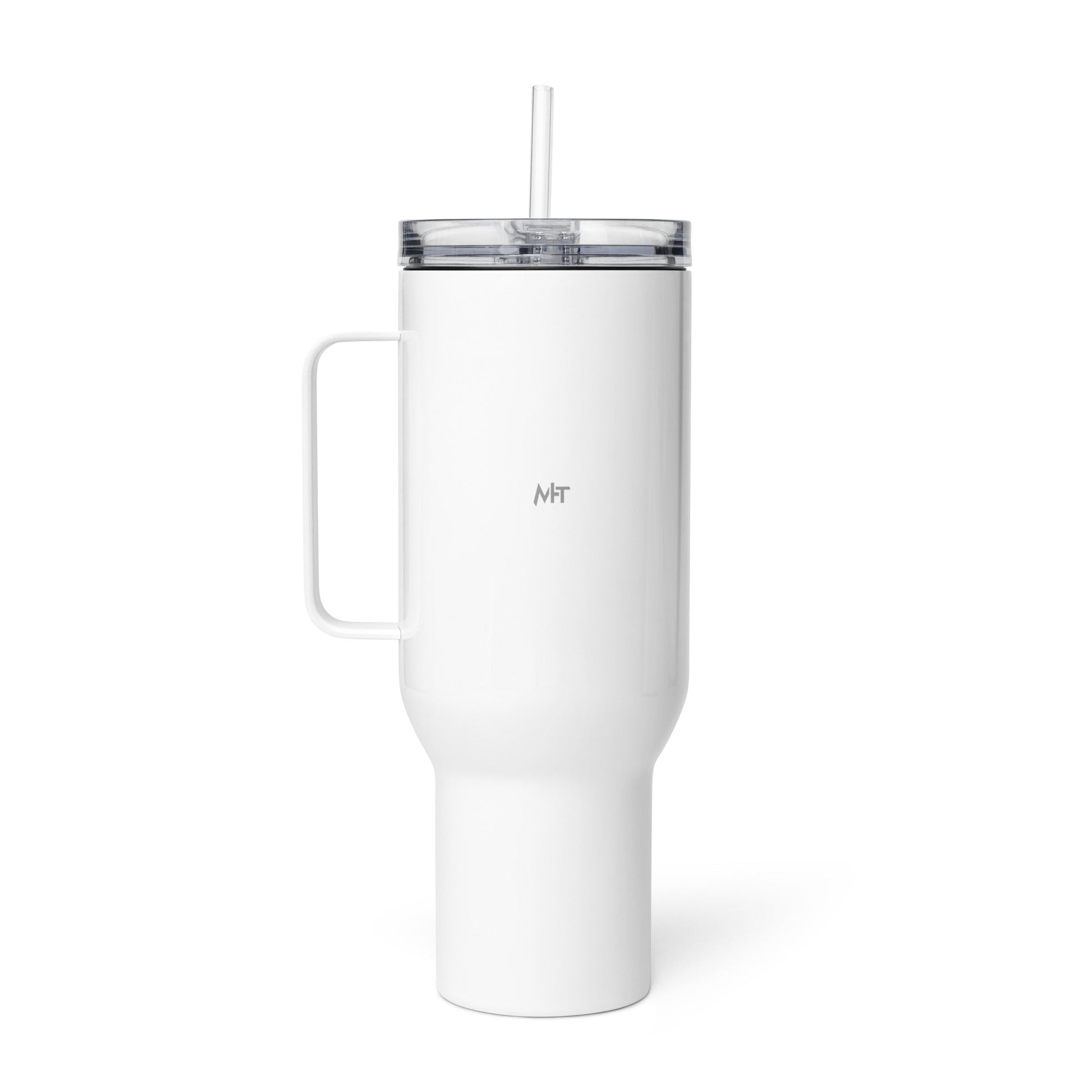 Athletes Empower Athletes - Travel mug with a handle by DarkByteGear