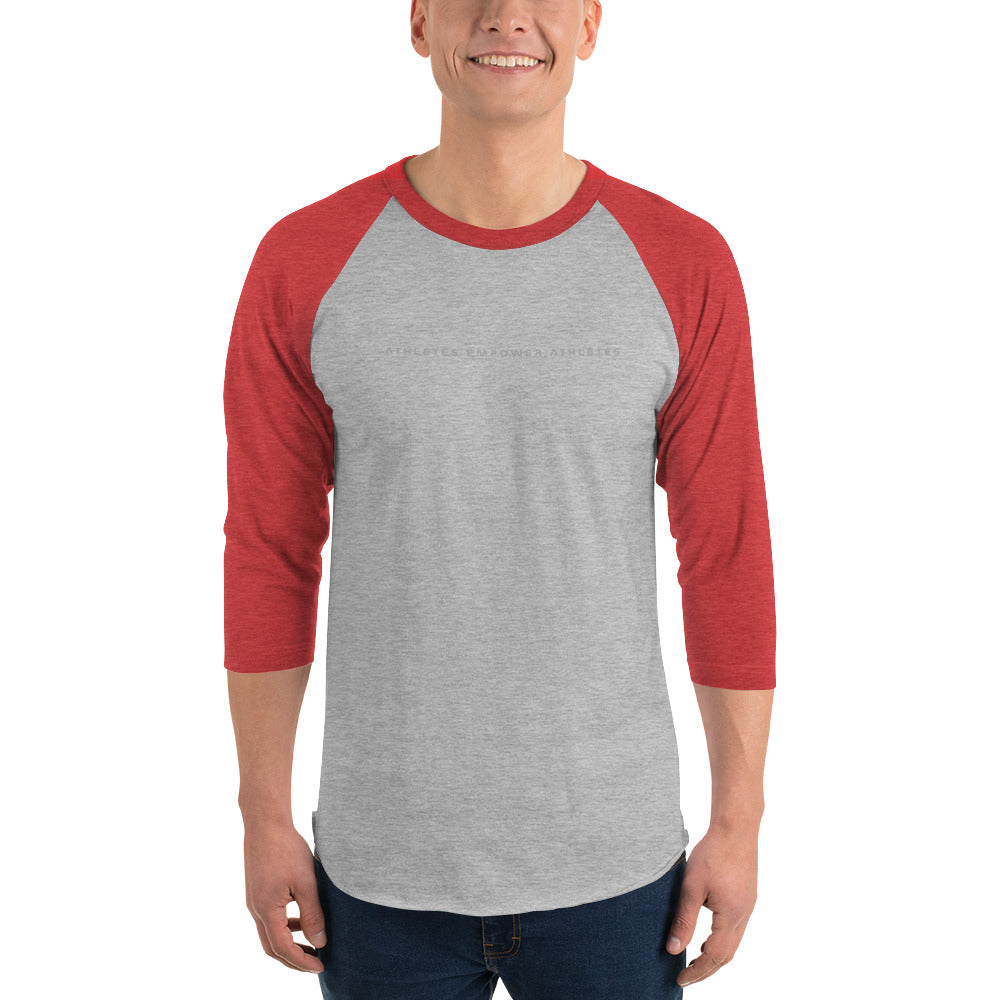 Athletes Empower Athletes - 3/4 sleeve raglan shirt by DarkByteGear