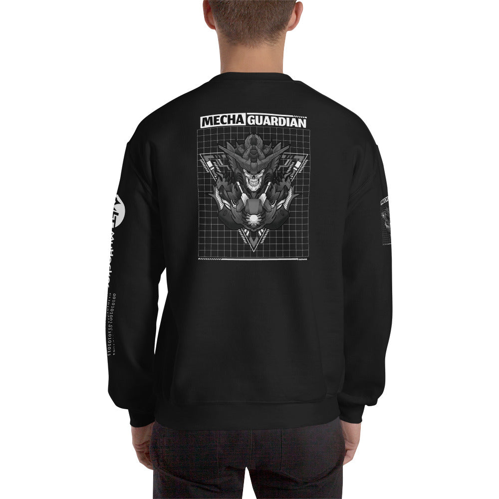 Mecha Guardian - Unisex Sweatshirt (all sides print) by DarkByteGear
