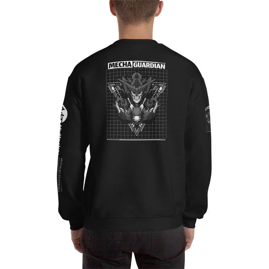 Mecha Guardian - Unisex Sweatshirt (all sides print) by DarkByteGear
