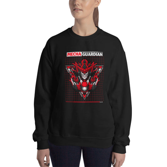 Red Mecha Guardian - Unisex Sweatshirt by DarkByteGear