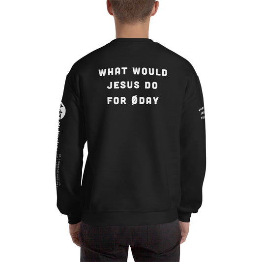 What would Jesus do for 0day - Unisex Sweatshirt (all side print) by DarkByteGear