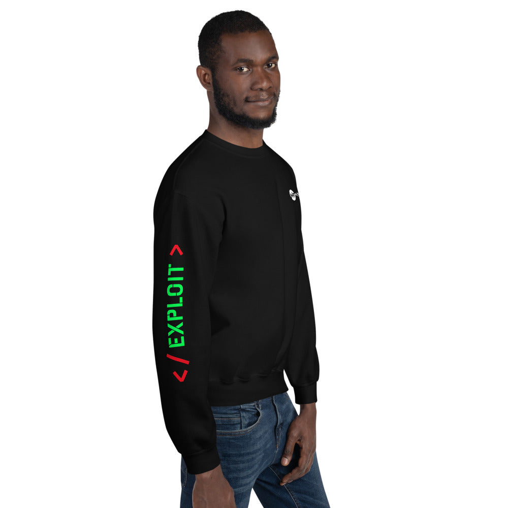 Exploit - Unisex Sweatshirt (all sides print) by DarkByteGear