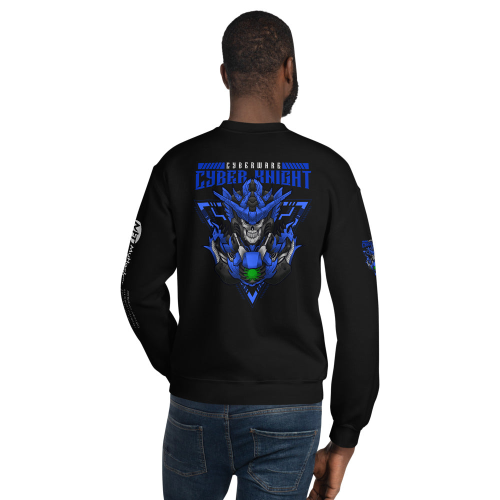 CyberWare Cyber knight - Unisex Sweatshirt (all sides print) by DarkByteGear