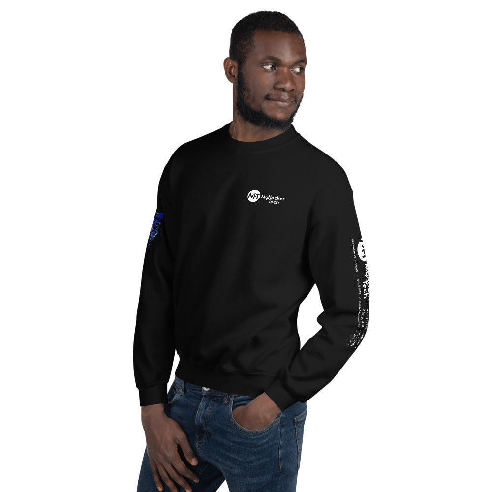 CyberWare Cyber knight - Unisex Sweatshirt (all sides print) by DarkByteGear