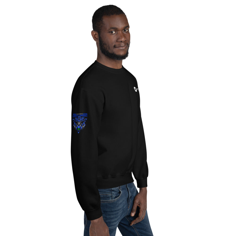 CyberWare Cyber knight - Unisex Sweatshirt (all sides print) by DarkByteGear