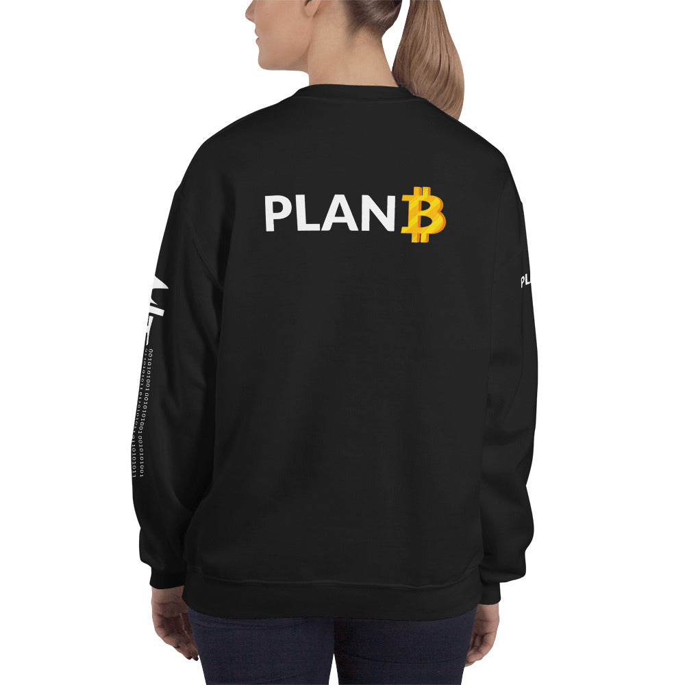 Plan B v1 - Unisex Sweatshirt (back print) by DarkByteGear