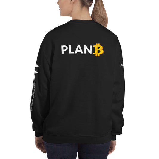 Plan B v1 - Unisex Sweatshirt (back print) by DarkByteGear