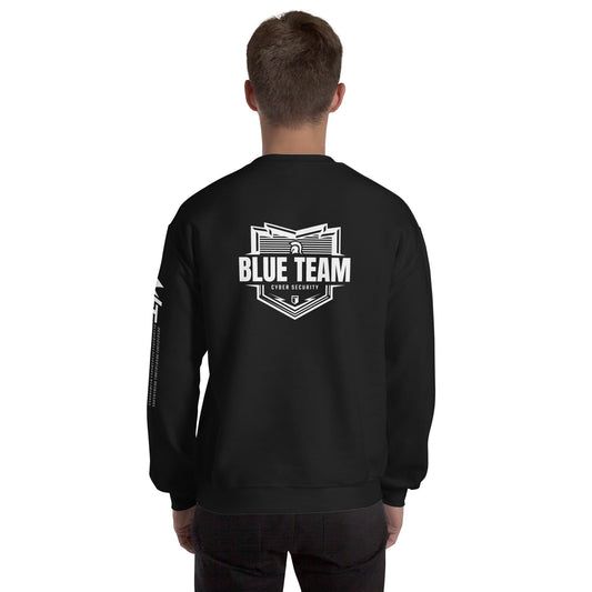 Cyber Security Blue Team V1 - Unisex Sweatshirt ( Back Print ) by DarkByteGear
