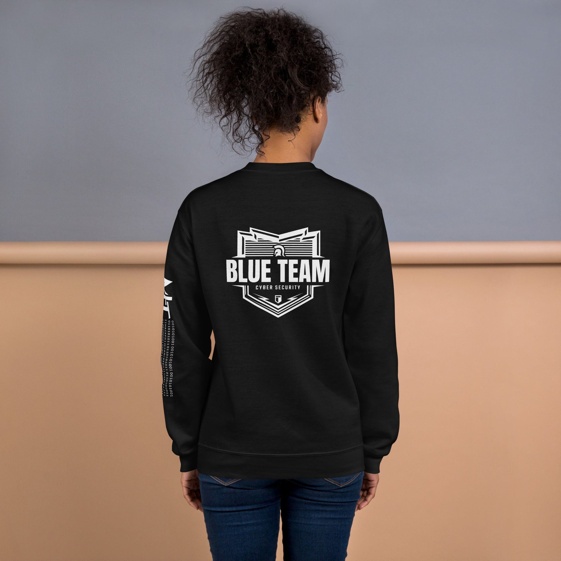 Cyber Security Blue Team V1 - Unisex Sweatshirt ( Back Print ) by DarkByteGear
