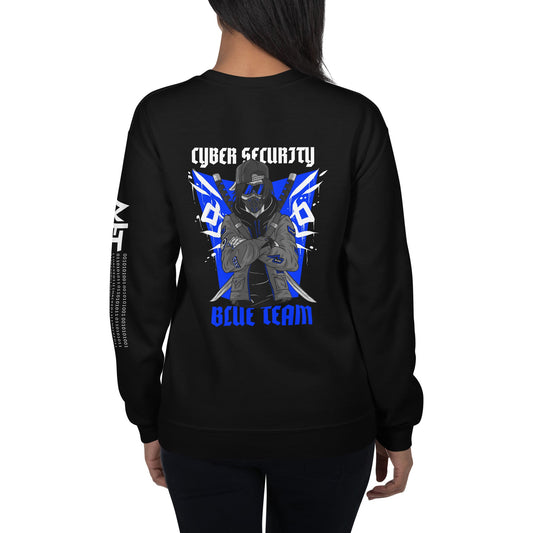 Cyber Security Blue Team V3 - Unisex Sweatshirt ( Back Print ) by DarkByteGear