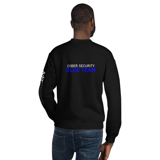 Cyber Security Blue team V4 - Unisex Sweatshirt ( Back Print ) by DarkByteGear