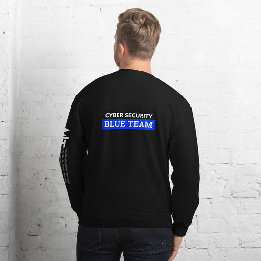 Cyber Security Blue Team V6 - Unisex Sweatshirt ( Back Print ) by DarkByteGear