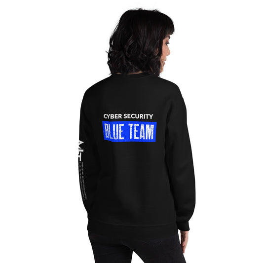 Cyber Security Blue Team V5 - Unisex Sweatshirt ( Back Print ) by DarkByteGear
