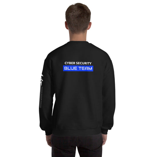 Cyber Security Blue Team V12 - Unisex Sweatshirt ( Back Print ) by DarkByteGear