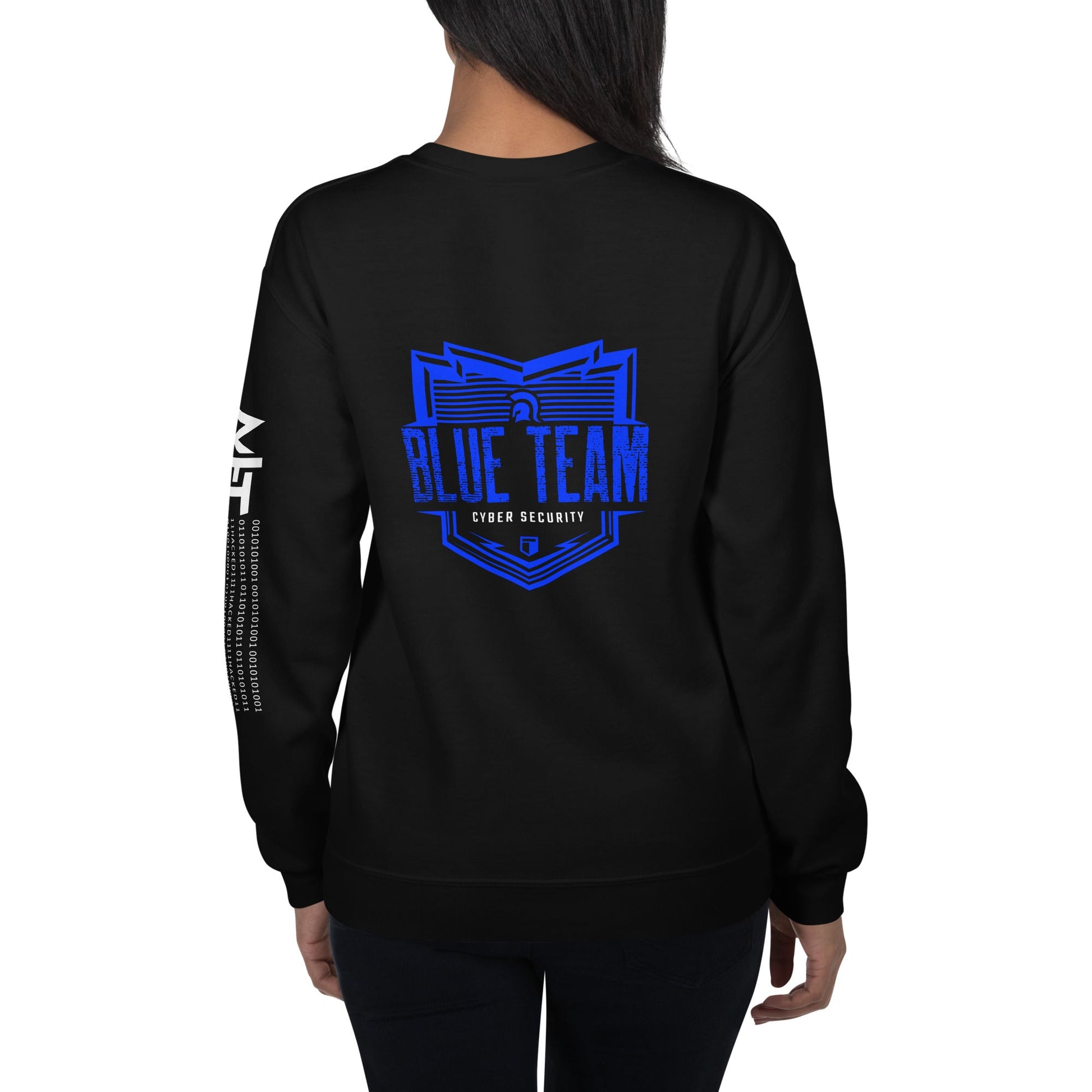 Cyber Security Blue Team V13 - Unisex Sweatshirt ( Back Print ) by DarkByteGear