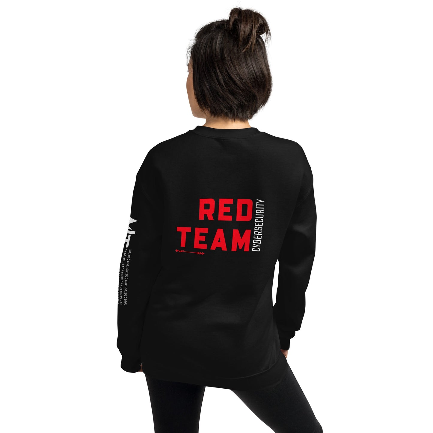 Cyber Security Red Team V8 - Unisex Sweatshirt ( Back Print ) by DarkByteGear