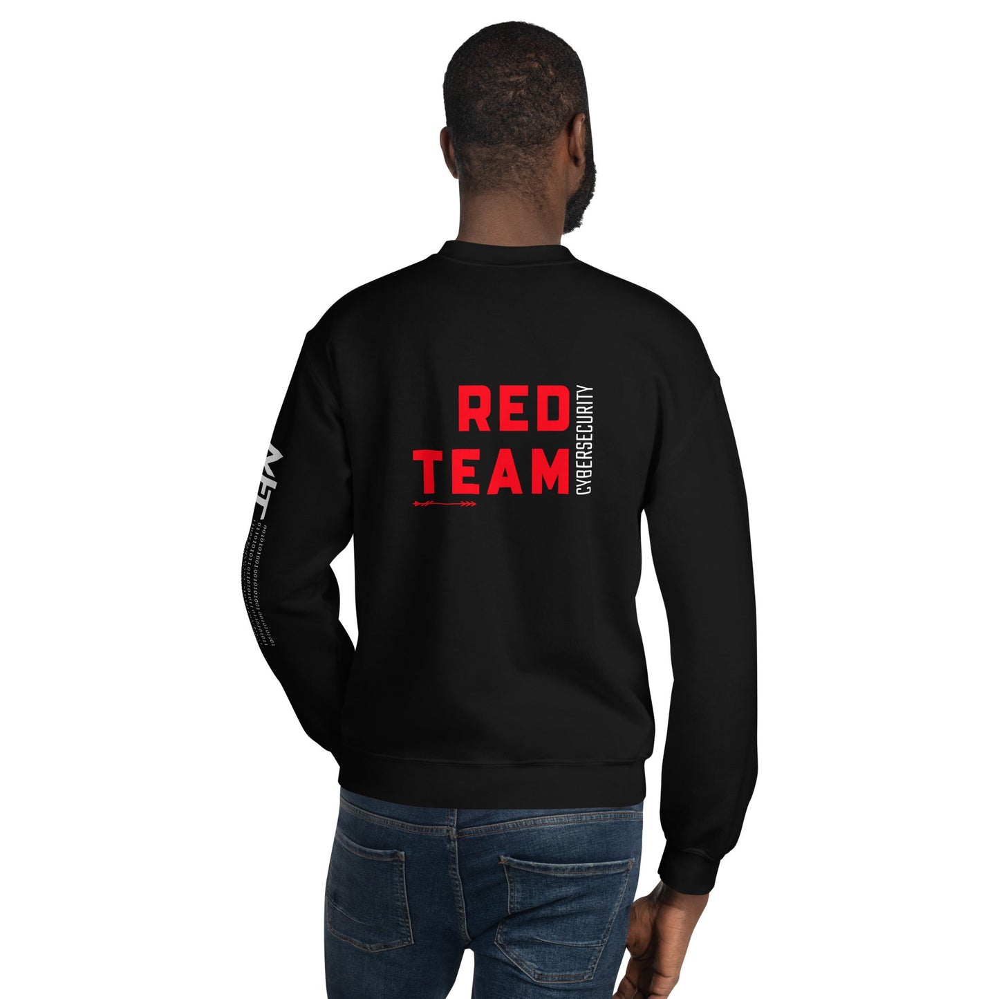 Cyber Security Red Team V8 - Unisex Sweatshirt ( Back Print ) by DarkByteGear