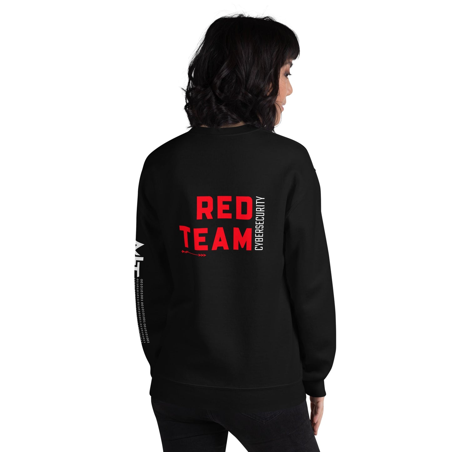 Cyber Security Red Team V8 - Unisex Sweatshirt ( Back Print ) by DarkByteGear
