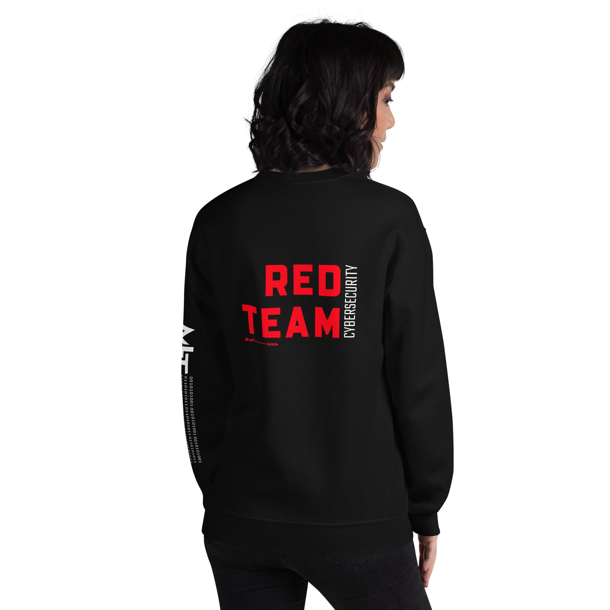 Cyber Security Red Team V8 - Unisex Sweatshirt ( Back Print ) by DarkByteGear