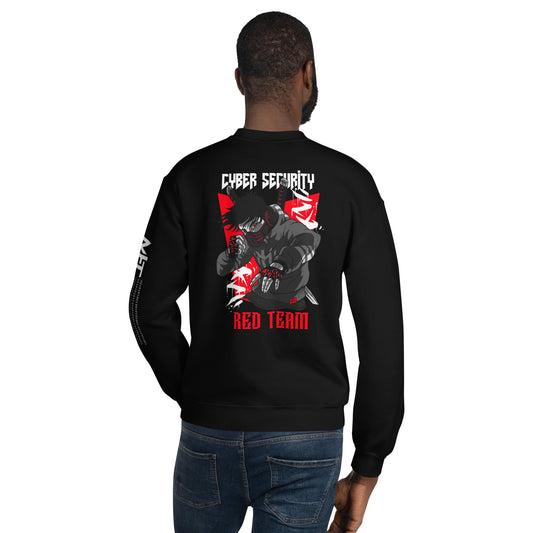 Cyber Security Red Team V3 - Unisex Sweatshirt ( Back Print ) by DarkByteGear