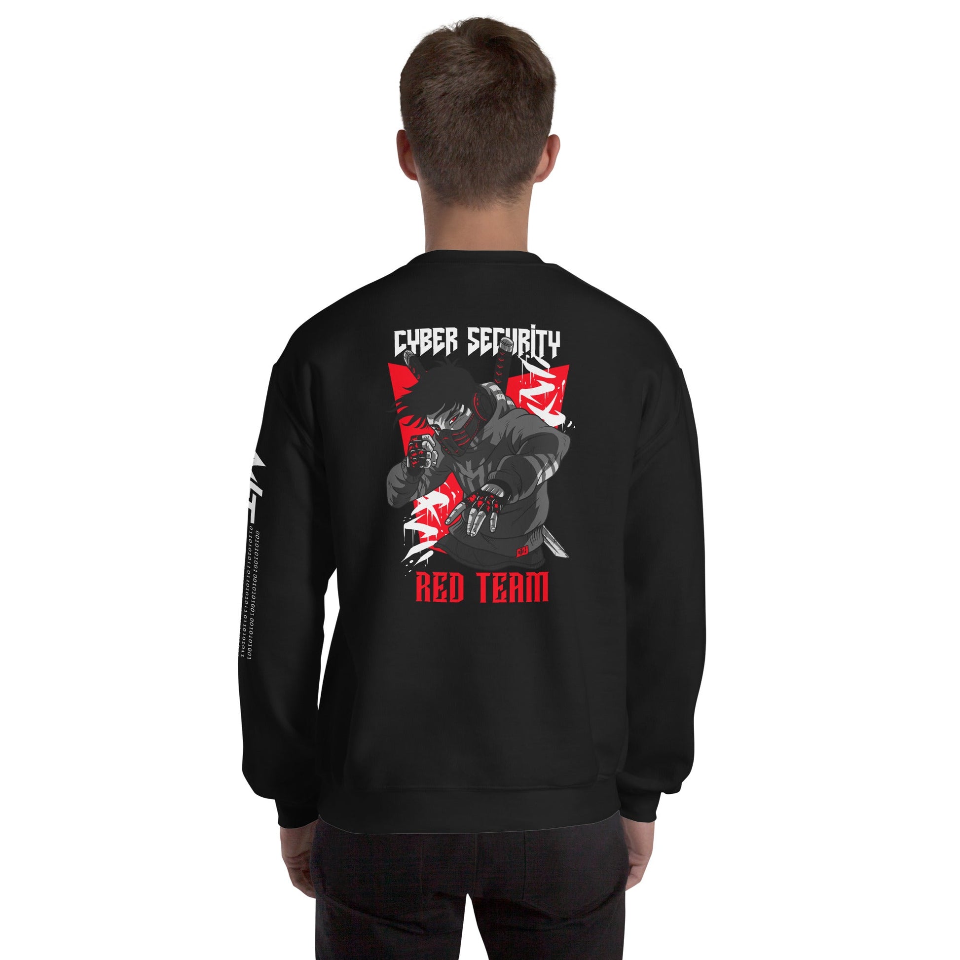 Cyber Security Red Team V3 - Unisex Sweatshirt ( Back Print ) by DarkByteGear