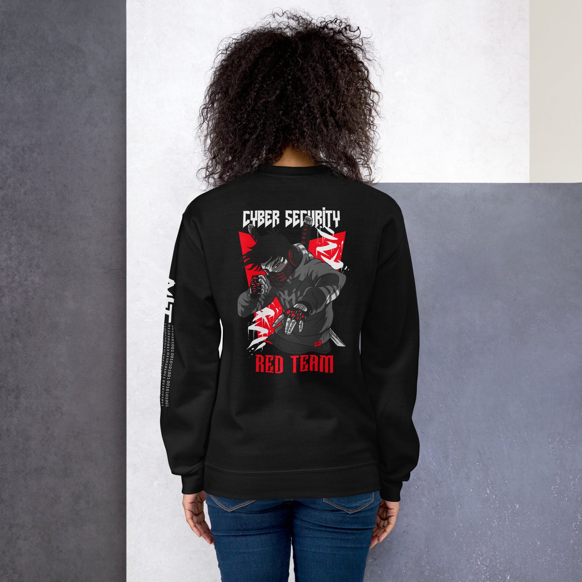 Cyber Security Red Team V3 - Unisex Sweatshirt ( Back Print ) by DarkByteGear