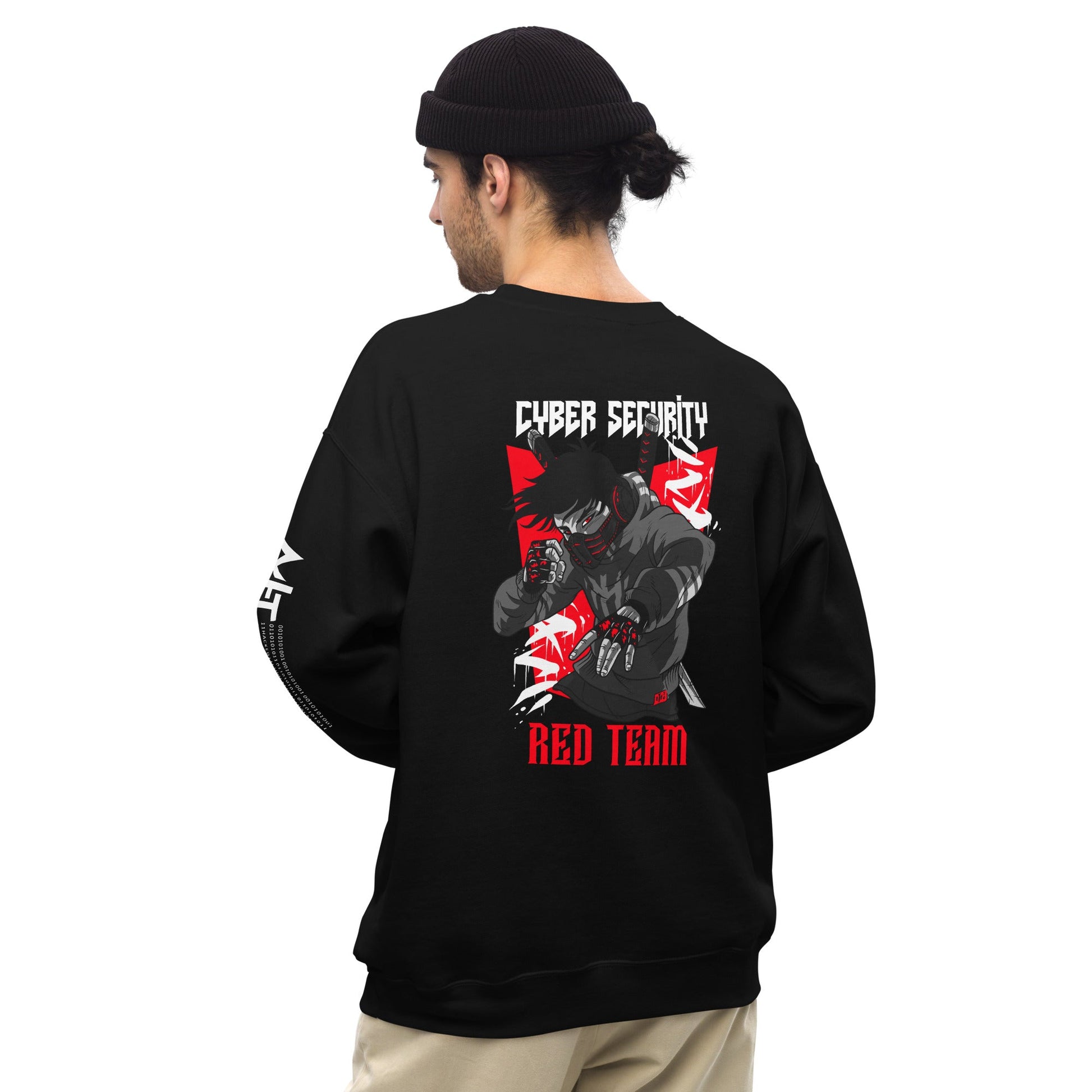 Cyber Security Red Team V3 - Unisex Sweatshirt ( Back Print ) by DarkByteGear