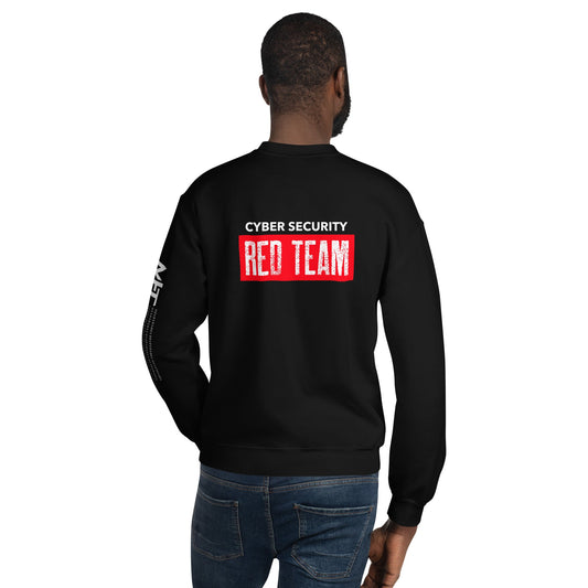Cyber Security Red Team V1 - Unisex Sweatshirt ( Back Print ) by DarkByteGear