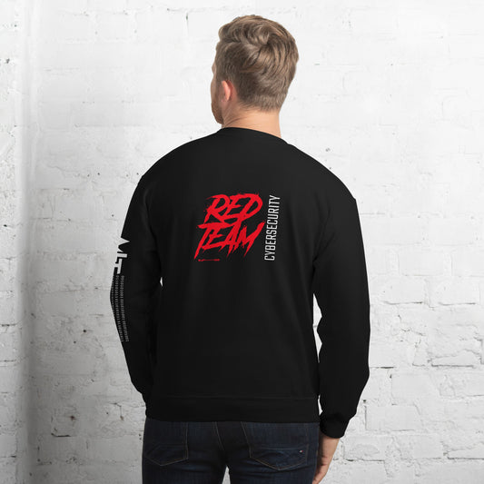 Cyber Security Red Team V6 - Unisex Sweatshirt ( Back Print ) by DarkByteGear