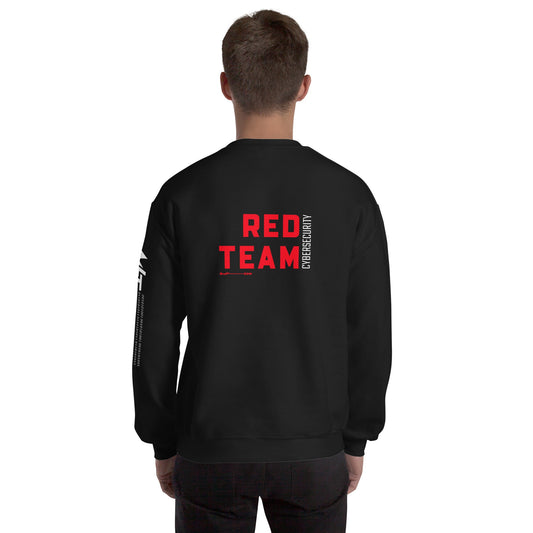 Cyber Security Red Team V7 - Unisex Sweatshirt ( Back Print ) by DarkByteGear