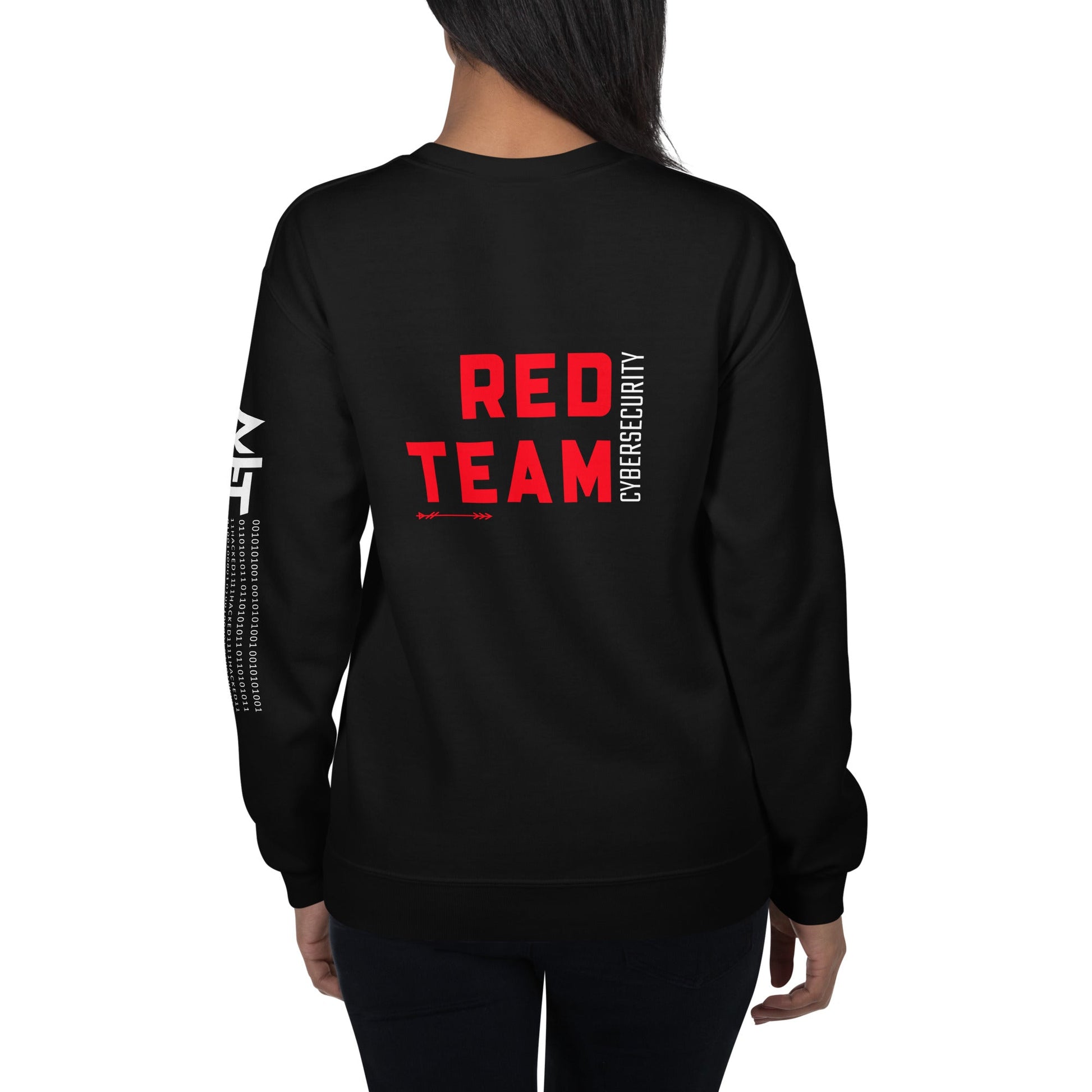Cyber Security Red Team V7 - Unisex Sweatshirt ( Back Print ) by DarkByteGear