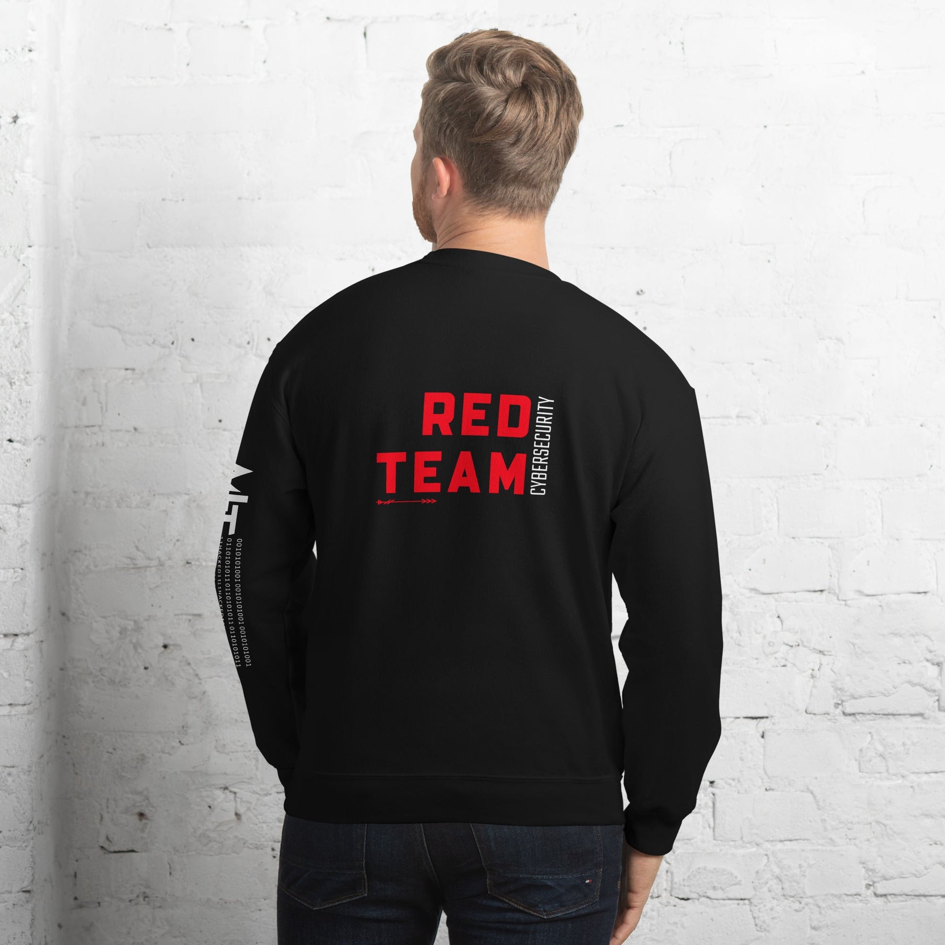Cyber Security Red Team V7 - Unisex Sweatshirt ( Back Print ) by DarkByteGear